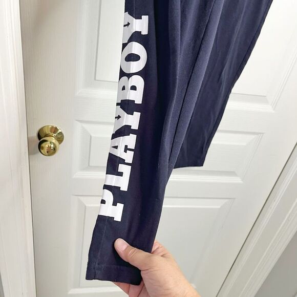 Playboy x Missguided Playboy Spell Out Bunny Logo Lightweight Skinny Jogger Pant - Picture 5 of 8